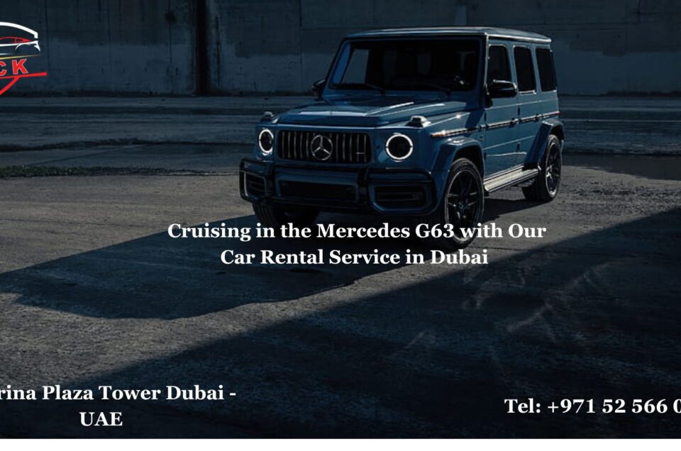 Cruising in the Mercedes G63 Rental Service in Dubai 